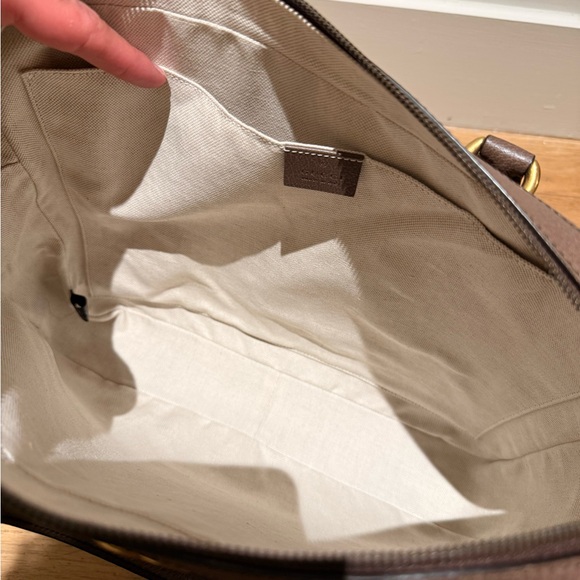 Gucci Ophidia GG Canvas Brown Leather Briefcase W/ Strap - Picture 12 of 12